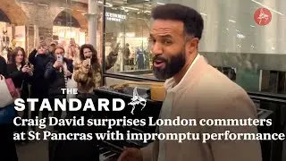 Craig David surprises London commuters at St Pancras with impromptu performance