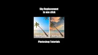Sky Replacement in One Click | Photoshop tutorials | New feature 2021