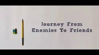 Journey from Enemies to Friends | A Pencil & Eraser Story | Stop-motion Short film |