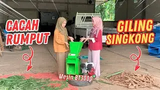 REKOMENDASI MESIN BISA CACAH RUMPUT BISA GILING SINGKONG DENGAN MESIN SERI BT3000 #mesinmultifungsi