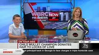 Child mullet champion donates hair to Locks of Love