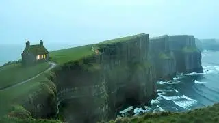 Cliffside Cabin Focus: Deep Work Ambience from a Misty Northern Coast