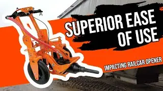 Easily open and maneuver around gates | Martin&reg; Impacting Railcar Opener