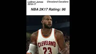 LeBron&rsquo;s 2k Rating Through the Years #nba #basketball #lebronjames