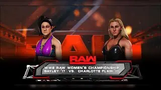 WWE 2K20 Showcase | Match 10: Bayley Vs Charlotte Flair | RAW