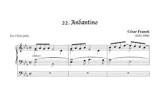 C&eacute;sar Franck - Andantino en Mib  n.22 (Pi&egrave;ces posthumes)