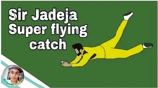 Sir Jadeja best flying catch in ipl 2021 / Cricket best catches / Cricket animation video