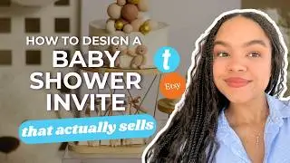 Create Baby Shower Invites That Sell | Easy Editable Template Tutorial for Etsy Sellers