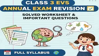 Class 3 EVS Annual Exam Revision Worksheet 2026/Class 3 EVS: Most Important Topics for Annual Exams