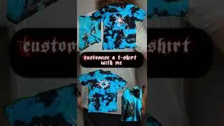 Black & Blue Custom Tie Dye Alternative T-Shirt