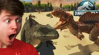 BATTLE ROYALE with EVERY DINOSAUR in JURASSIC WORLD EVOLUTION 3!