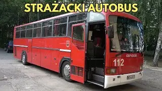 Alarmowo strażacki AUTOBUS Jelcz T120/3 Ewa i bus Renault Trafic - transportowa część OSP Kaski