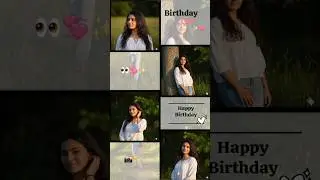 🎂 Birthday Status Video Editing 💕 | WhatsApp Story Edit Tutorial ✨ | Aesthetic Birthday Girl #Shorts
