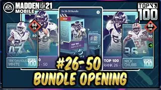 ТОП 100 # 26-50 ОТКРЫТИЕ ПАКЕТА! | Madden Mobile NFL 21 Top 100 26-50 Pack Вступительный эпизод. 6