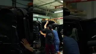 Installing a Defender side storage box at Digital Motors. Add: Lusail City, Qatar