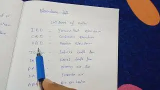 boiler 2nd class interview questions and answers topic ( full forms of ibd,CBD,hbd,....etc).