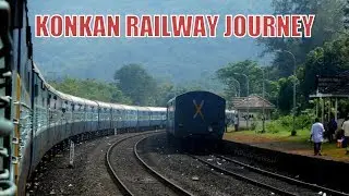 Train Journey through Konkan Railway - Tunnels, Bridges, Crossings,Waterfall - 1 Crore Views Special