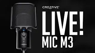 Creative Live! Mic M3 USB Microphone with Dual Polar Pattern and Real-time Mic-monitoring