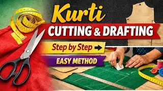 Easy Kurti Drafting & Cutting👚👗|Verona Creations By Harsha✂️