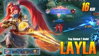 TOP LAYLA GAMEPLAY😱🔥#mobilelegends #laylagameplay @GhostYT