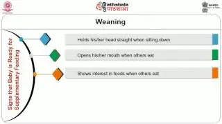 Supplementary Feeding and Weaning Foods V1