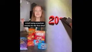 PART 1 of a Brit trying American snacks for the first time! #americansnacks #americanfood