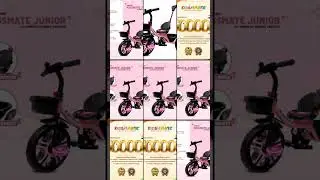 Kidsmate Junior Tricycle for Kids with Parental Control | Cycle for Kids 1-4 Years | Baby Cycle |...