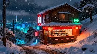 Late Night Ramen & Lo-Fi Beats 🍜❄️ | Cozy Tokyo Snow Night Ambience