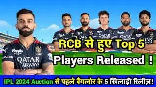 IPL 2024 RCB Released players List l Royal challengers Bangalore  Release players list 2024 Auction