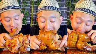 Big Ice Bro is gnawing on a spicy beef hoof, so tender it falls off the bone!
