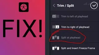 KINEMASTER VIDEO SPLIT PLAYHEAD PROBLEM SOLVED/KINEMASTER TUTORIAL #TUTORIALKINEMASTER