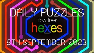 Flow Free Hexes - Daily Puzzles - 8th September 2023-09-8