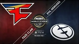 FaZe Clan vs Evil Geniuses | CWL Pro League | Division B | Stage 1