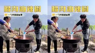 腊肉油辣椒，一勺拌面超省事#抖音美食推荐官 #农村美食 #我的乡村生活 #我要上热门🔥 #腊肉
