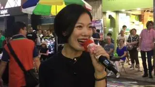 旺角街頭表演-（2017-07-30）旺角羅文~ 小龍女唱 