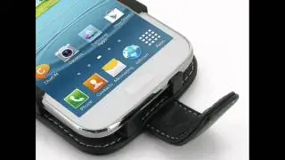 PDair Leather Case for Samsung Galaxy Win Duos GT-i8550 GT-i8552 - Flip Type (Black)