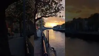 Dublin sky fall Sunset #Dublin #rivet #sunset