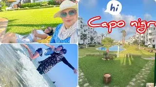 اكتشفو 😱معي المسابح الموجودة في لاريزدونس les jardins de ca# 🏊‍♀️دويرة في البحر#capo 🌞nigro
