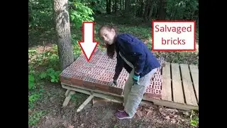Eps.#44 Salvaging and cleaning brick. A good way to save money. Removing mortar easily.