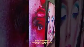 P1.86 GOB led poster 640x1920mm movable floor base with wheels