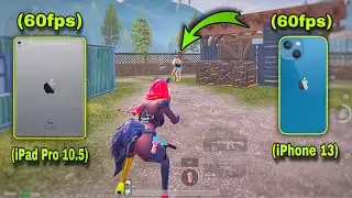 iPad Pro 10.5 2nd generation (60fps) vs iPhone 13 (60fps) PUBG test,iPhone 13 PUBG test in 2023