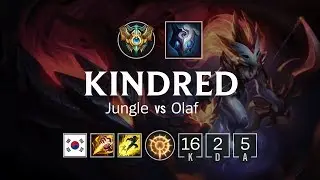 Kindred Jungle vs Olaf - KR Challenger Patch 8.17