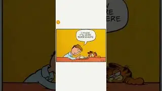 Garfield forgot to put his hair in the food