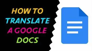 How to Translate a Google Docs