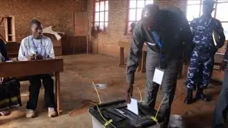 Opposition leader Agathon Rwasa votes in Burundi referendum