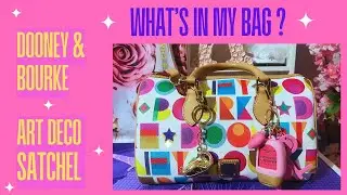 🩷 What's In My Bag| 🦆Dooney & Bourke Art Deco Satchel #whatsinmybag
