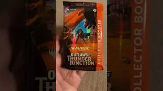 Collector Booster of Outlaws of Thunder Junction. I&rsquo;ll hold this one! #mtg #magicthegathering #magic