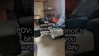 Surprising my fianc&eacute; for his birthday! #prank #funny #birthday #birthdaysurprise