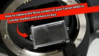 How to replace the focus screen on your Canon EOS Rebel 600D T3i and similars.