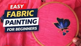 How to paint easy way of fabric painting to beginners#fabric#painting#easy#art #youtube#pichwai 
